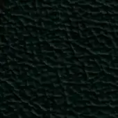 Black textured material sample displaying an irregular, jagged pattern with subtle tonal variations and faint text “swan > leather (pf) > pf a 612”.
